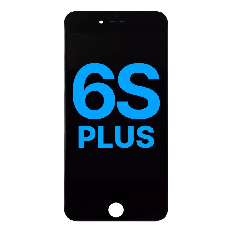 LCD displej s ocelovou deskou pro iPhone 6S Plus (Aftermarket) (černá)
