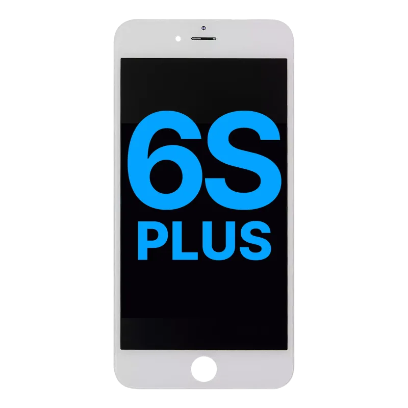 LCD displej s ocelovou deskou pro iPhone 6S Plus (Aftermarket: AQ7) (bílá)