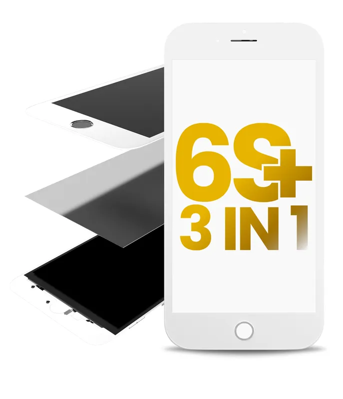 3v1 (přední sklo + rámeček + předinstalovaná OCA) pro iPhone 6S Plus (bílá) (balení 2 ks)