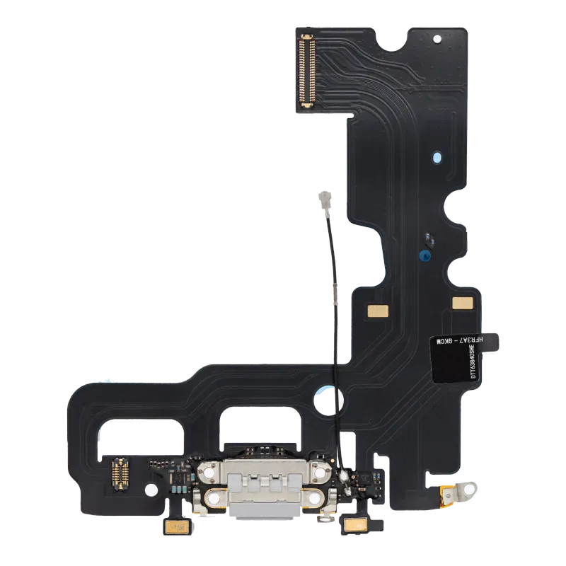 Flex kabel nabíjecího konektoru pro iPhone 7 (Aftermarket) (stříbrná)