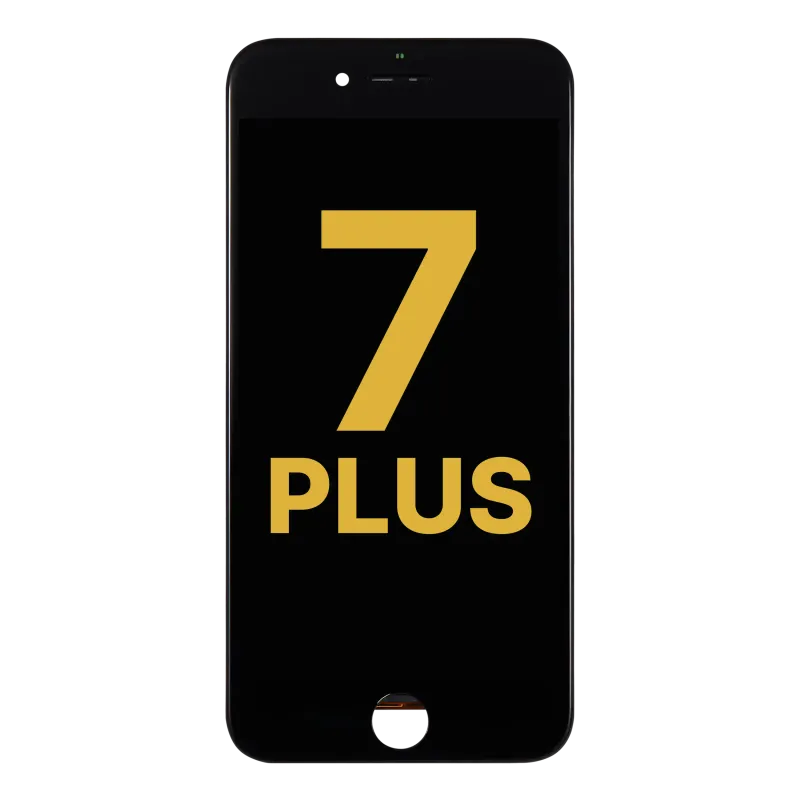 LCD displej s ocelovou deskou pro iPhone 7 Plus (Refurbished: LG) (černá)